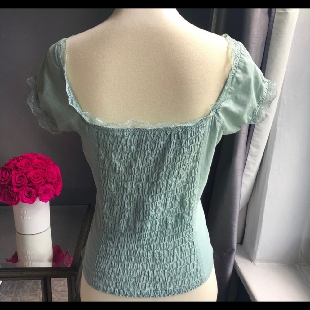Corset lace up peasant top - Picture 4 of 5